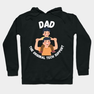 Tech-Savvy Dad: Guiding the Future Generation - Dark Colors - Boys Hoodie